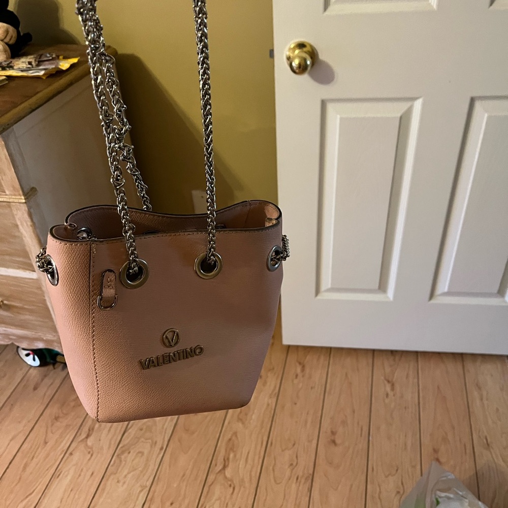 Pink Valentino Mario by Valentino bucket bag